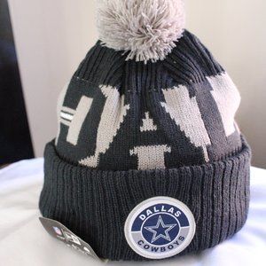 NFL NEW ERA DALLAS COWBOYS WINTER KNIT CUFFED POM BEANIE ONE SIZE # 85